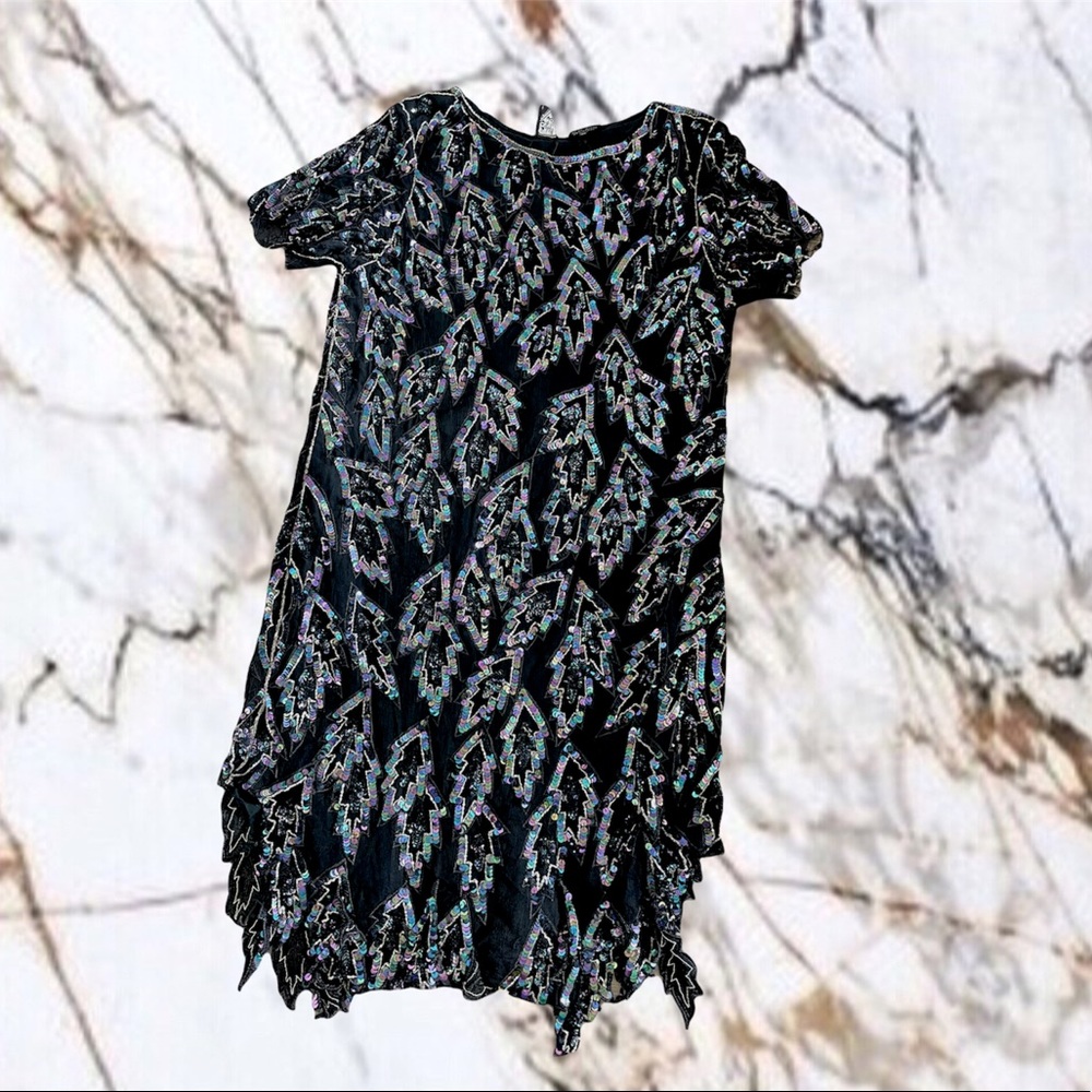 Silk Sequins Dress